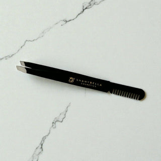 Pince à épiler noir et or